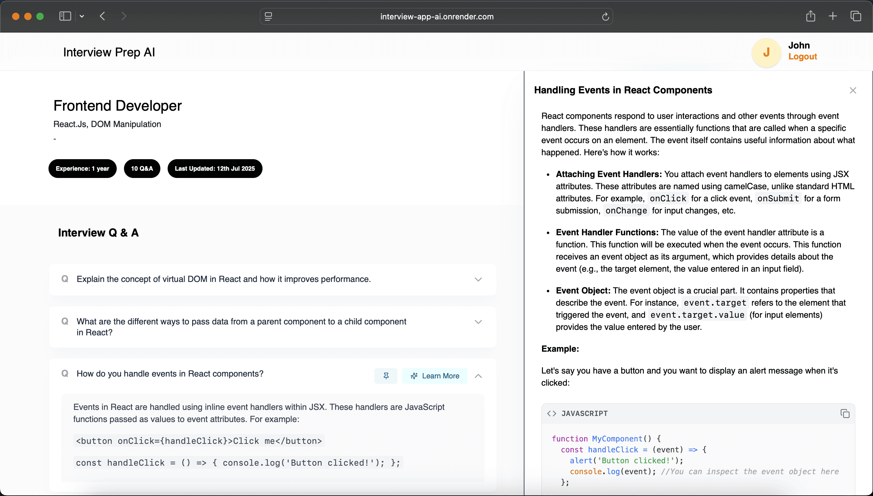 AI Learning Assistant.